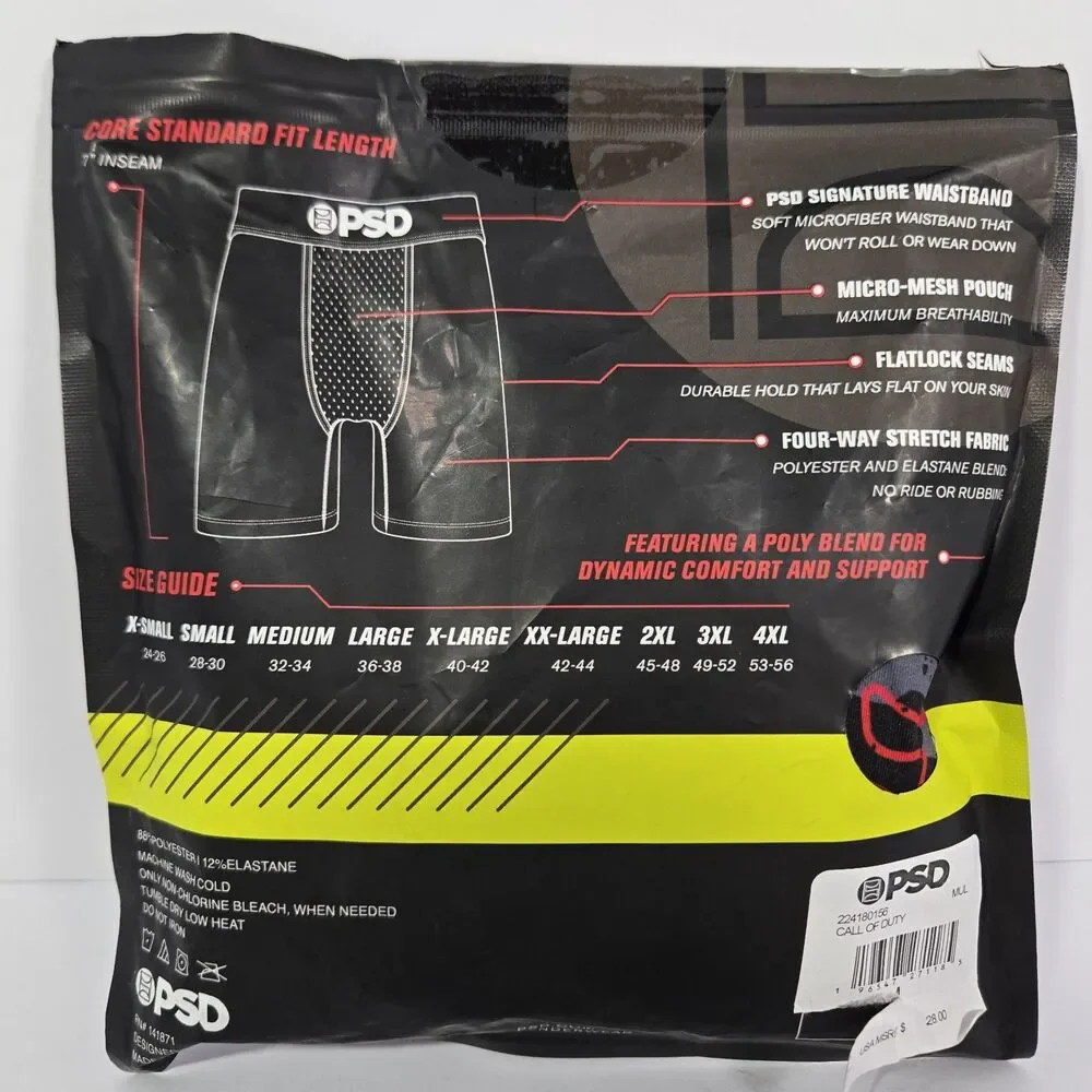 PSD CALL OF DUTY Mens Boxer Briefs Medium (32-34) Mul NWT